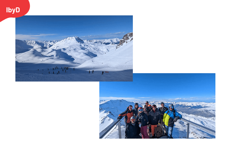 Une journée au ski entre collègues !